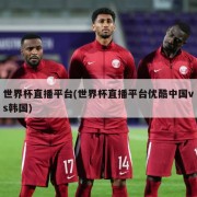 世界杯直播平台(世界杯直播平台优酷中国vs韩国)