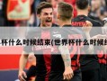 世界杯什么时候结束(世界杯什么时候结束)