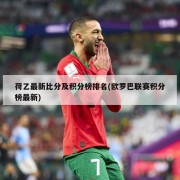 荷乙最新比分及积分榜排名(欧罗巴联赛积分榜最新)