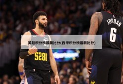 英超积分榜最新比分(西甲积分榜最新比分)