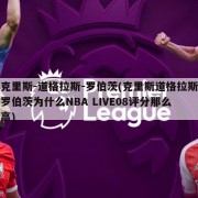 克里斯-道格拉斯-罗伯茨(克里斯道格拉斯罗伯茨为什么NBA LIVE08评分那么高)