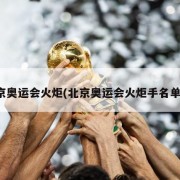 北京奥运会火炬(北京奥运会火炬手名单全)