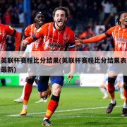 英联杯赛程比分结果(英联杯赛程比分结果表最新)