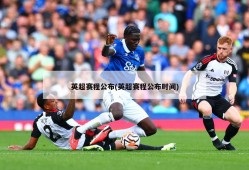 英超赛程公布(英超赛程公布时间)