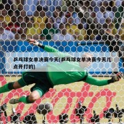 乒乓球女单决赛今天(乒乓球女单决赛今天几点开打的)