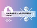 2016年欧洲杯(2016年欧洲杯赛程表及结果)