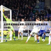 全世界足球排名国家(全世界足球排名国家表100强)