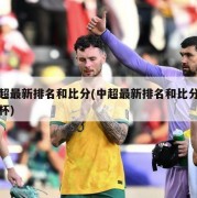 中超最新排名和比分(中超最新排名和比分足协杯)
