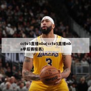 cctv5直播nba(cctv5直播nba季后赛程表)