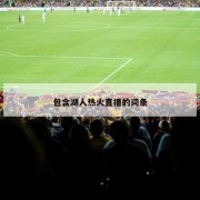 包含湖人热火直播的词条