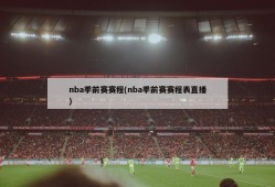 nba季前赛赛程(nba季前赛赛程表直播)